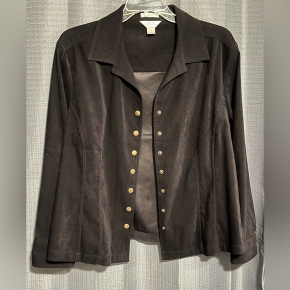 CJ Banks Velvet Dress Jacket - Picture 3 of 6